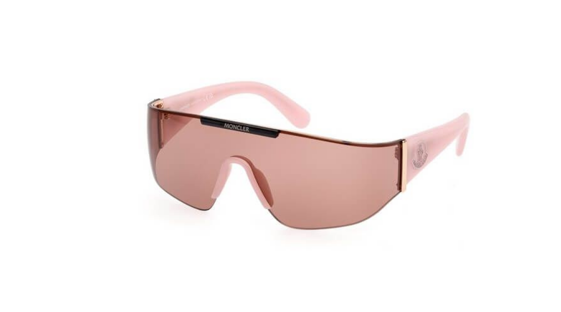 Authentic Moncler Sunglasses ML0247-72E Pink W/ Brown Lens 