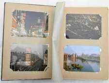 JAPAN vintage 1960th Japanese topographical postcards large album about130 cards
