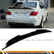 FOR 04-10 BMW E60 525i 530i M5 GLOSS BLACK PSM STYLE HIGHKICK TRUNK SPOILER WING