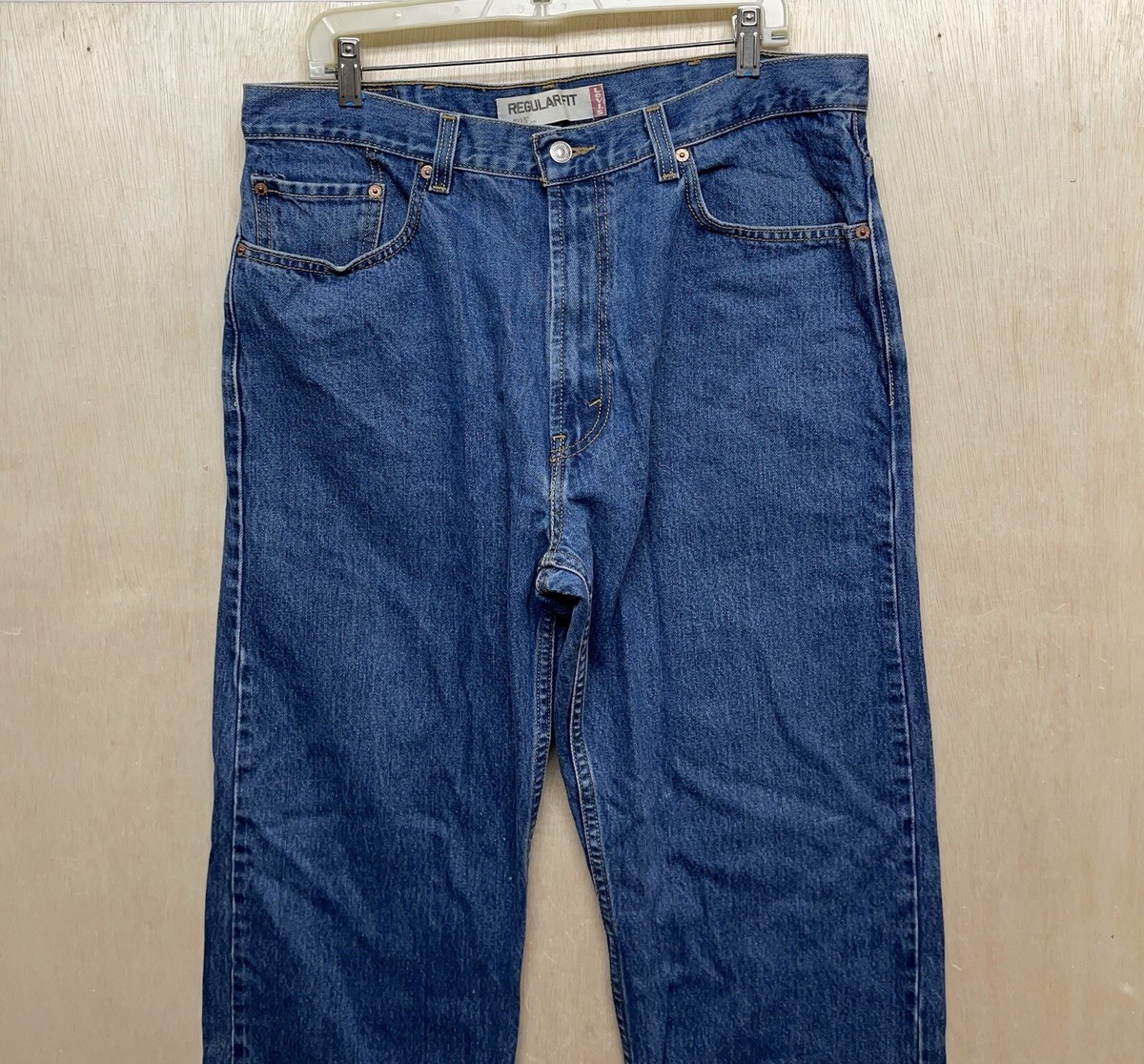 Levis 505 Jeans Men's W38 L30 Regular Fit Straight Leg Blue