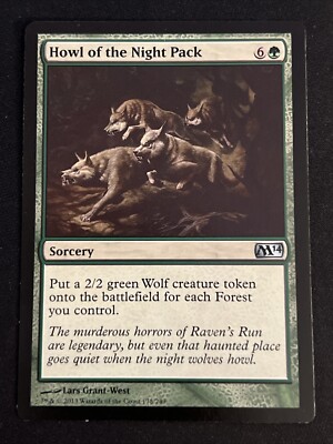 1x Howl Of The Night Pack (178) Core Set 2014 M14 LP MTG Magic x1 MKE ...