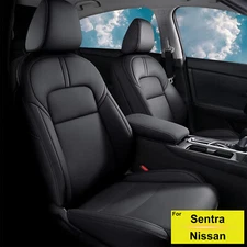 Car 5-Seat Covers For Nissan Sentra SV,SR,S  2020-2025 Set PU Leather Waterproof