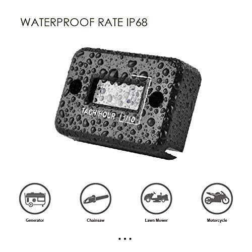 Jayron Tachimetro Digitale LCD Per Motori A Benzina - Contagiri E Contaore, Impermeabile IP68