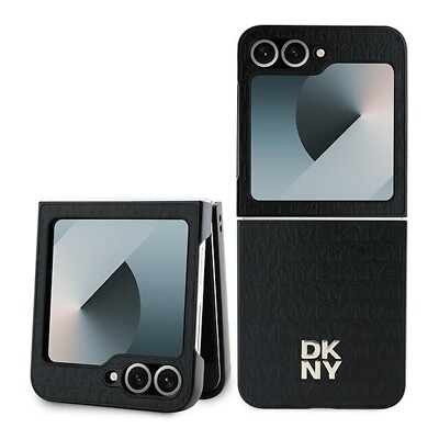 DKNY Samsung Galaxy Z Flip7 FE / Flip6 5G Hülle DKNY Repeat Pattern Stack Logo