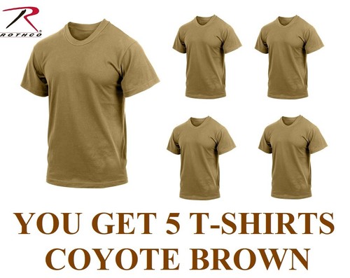5 Coyote Brown Moisture WickingTactical 