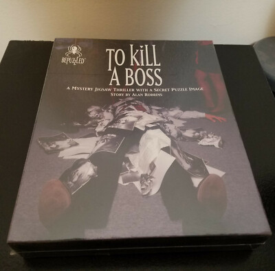 Bepuzzled ''To Kill A Boss'' 500 Piece Mystery Puzzle + Book NEW/SEALED 0922242607