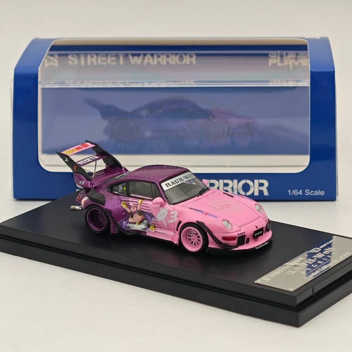SW 1:64 Dragon Ball RWB 993 911 Racing Sport Modell Diecast Metall Auto pink - Bild 1 von 7