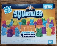 Elmers Squishies Kids Activity Kit DIY Creates 4 Mystery Characters NIB