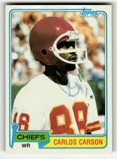 1981 Topps #467 Carlos Carson RC