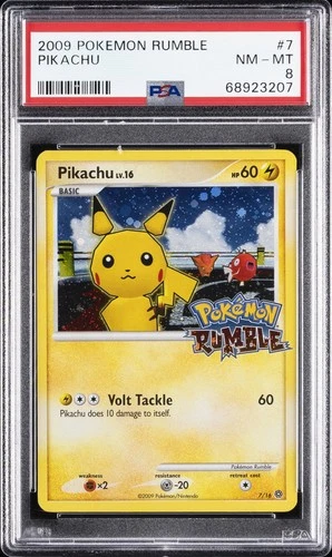 2009 POKEMON RUMBLE #7 PIKACHU PSA 8