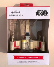 NIB Hallmark Disney Star Wars X-Wing Starfighter Christmas Holiday Ornament