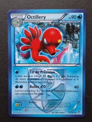 Octillery 19/101 Schwarz-Weiß Plasma Explosion Pokemon Karte Französisch