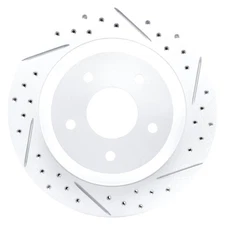 For Chevy Corvette 88-94 DFC Drilled & Slotted Front Passenger Side Brake Rotor