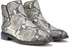Franco Sarto Womens Marcus Flat Ankle Bootie - Roccia Snake - Size 6.5