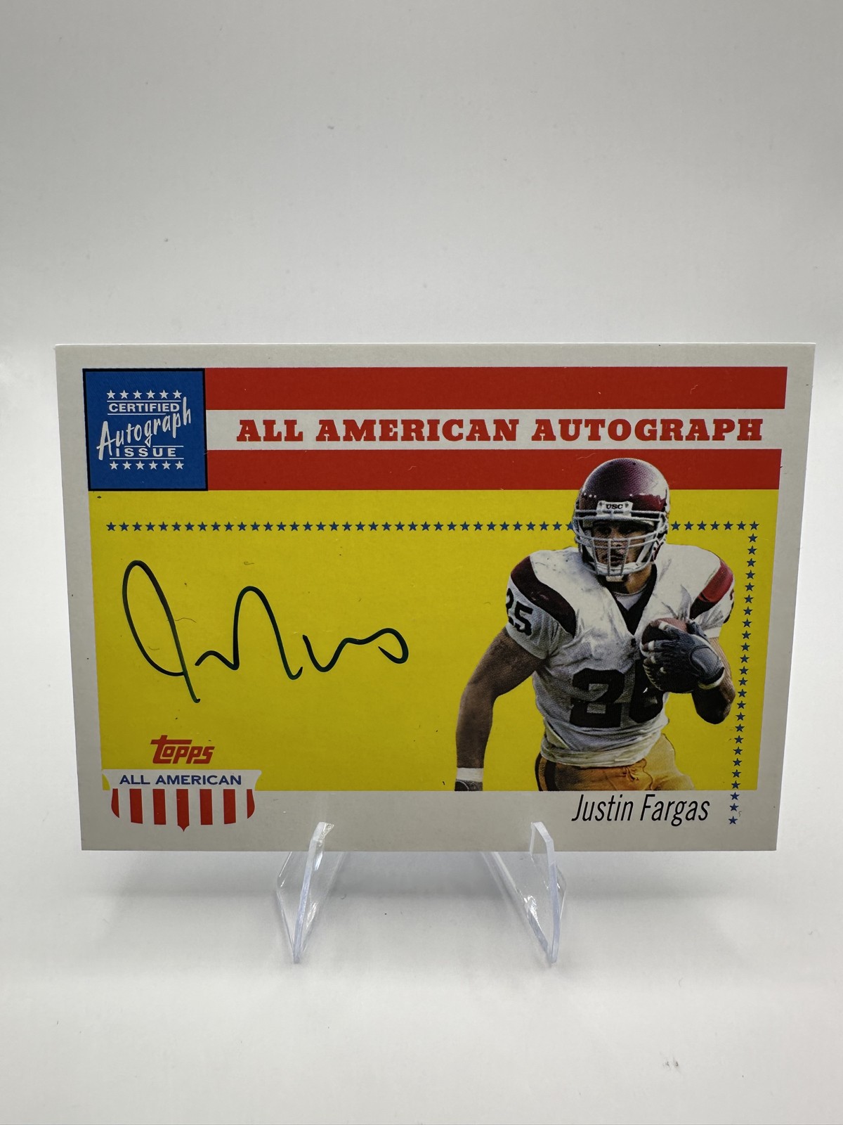 Justin Fargas Topps All-American Autograph #AAJF All American Autograph