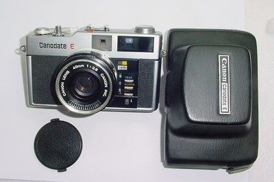 Canon Canodate E analoge Kleinbild-Messsucherkamera mit 40 mm F/2,8 Objektiv - Top