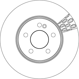 2Er-Set 2Er Set Bremsscheibe TRW DF6641S MERCEDES-BENZ 000 421 25 12-image