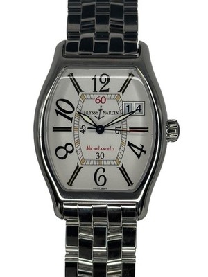 Ulysse Nardin Michelangelo Big Date 233-48 stainless steel 35mm  B&P watch