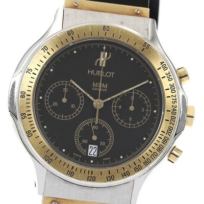 Hublot 1621.2 Chronograph Quarz Herrenuhr Gold Stahl gebraucht aus Japan