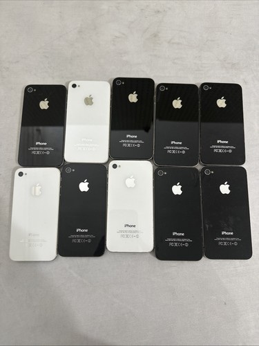 LOT OF 10 - APPLE IPHONE 4s A1387 Cellphones ~ Black / White Various Carriers