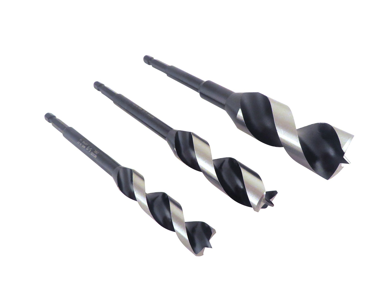 Wood Owl 00707 3 Piece Set OverDrive Fast Boring Ultra Smooth Auger Brad Poin...