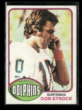 1976 Topps #299 Don Strock Miami Dolphins