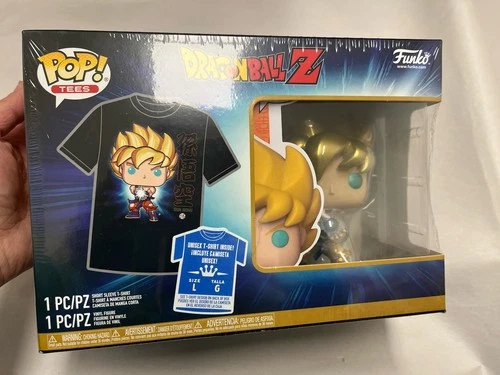 Funko Pop! Tee Dragon Ball Z  - Goku Kamehameha (Metallic) "Large" (GameStop)