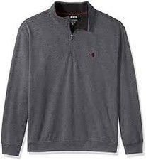 IZOD Men's Advantage Performance Long Sleeve Solid Fleece Soft Crewneck Pullover