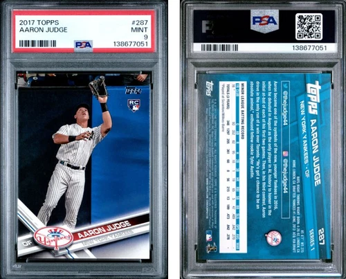 2017 Topps - Aaron Judge #287 Fielding (RC) PSA 9