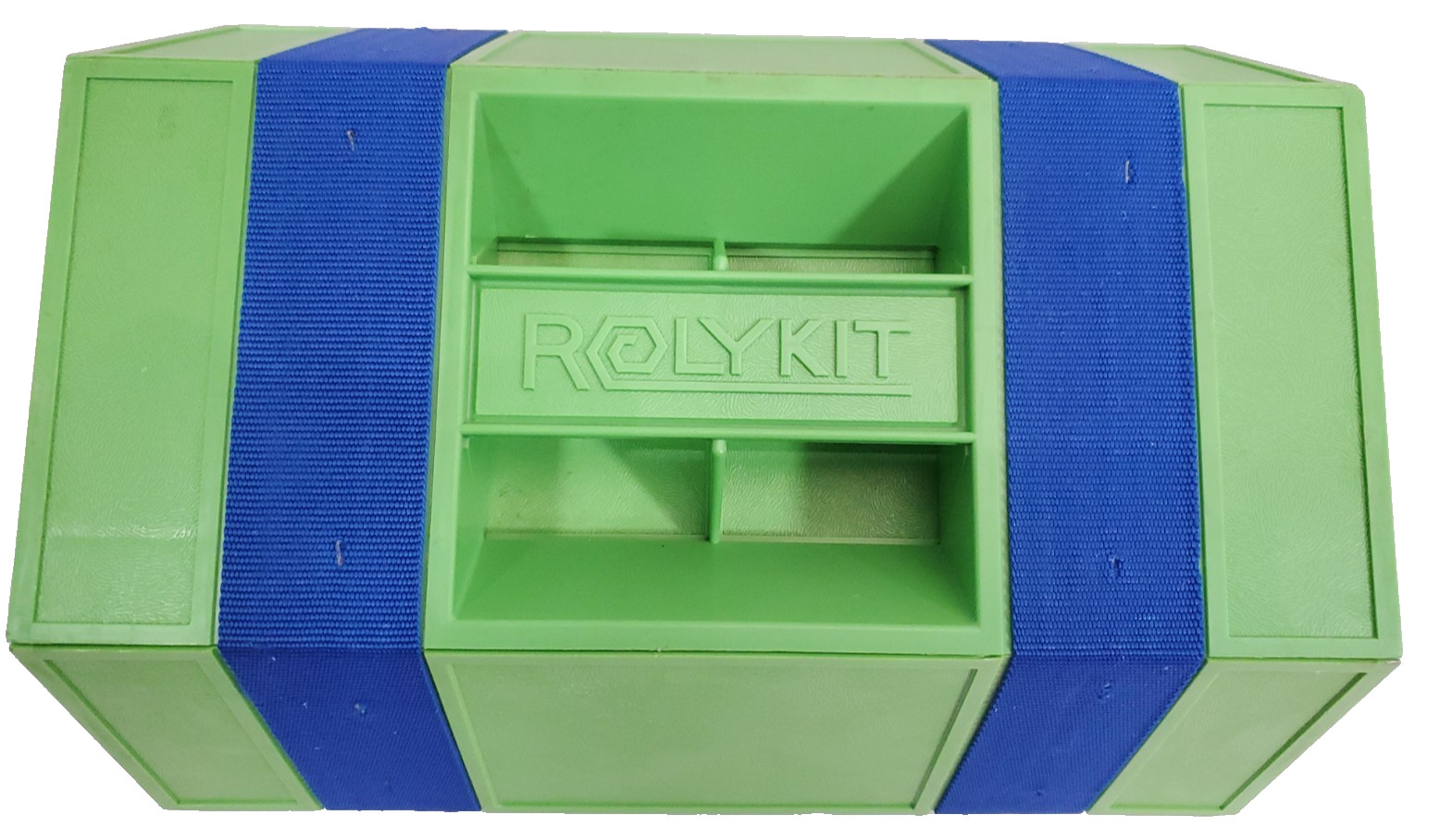 Vintage RolyKit Medium S-14 RollOut Green Storage Box Organizer-MGB1- NEW OldStk
