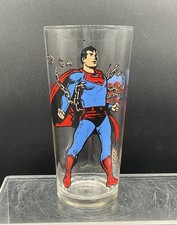 1975 Superman Pepsi Collector Series Glass - Vintage DC Comics Superhero