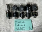 5 Sylvania 6L6GA Vacuum Tubes RCA 6L6G 6L6 Smoked Glass Mixed TV-7 TEST 93-109%