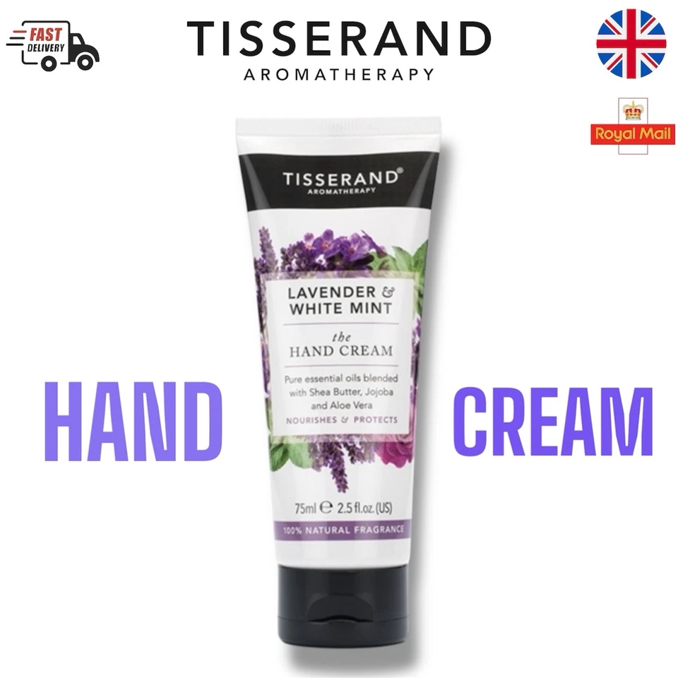 TISERRAND Tisserand Lavender & Mint Hand Cream Vegan 75ml – Natural Aromatherapy Skin Care