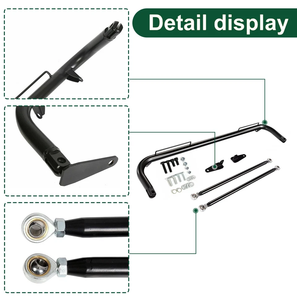 Cinturón de seguridad de carreras de acero inoxidable 49" chasis arnés enrollable barra kit varilla Foto 4 de 4