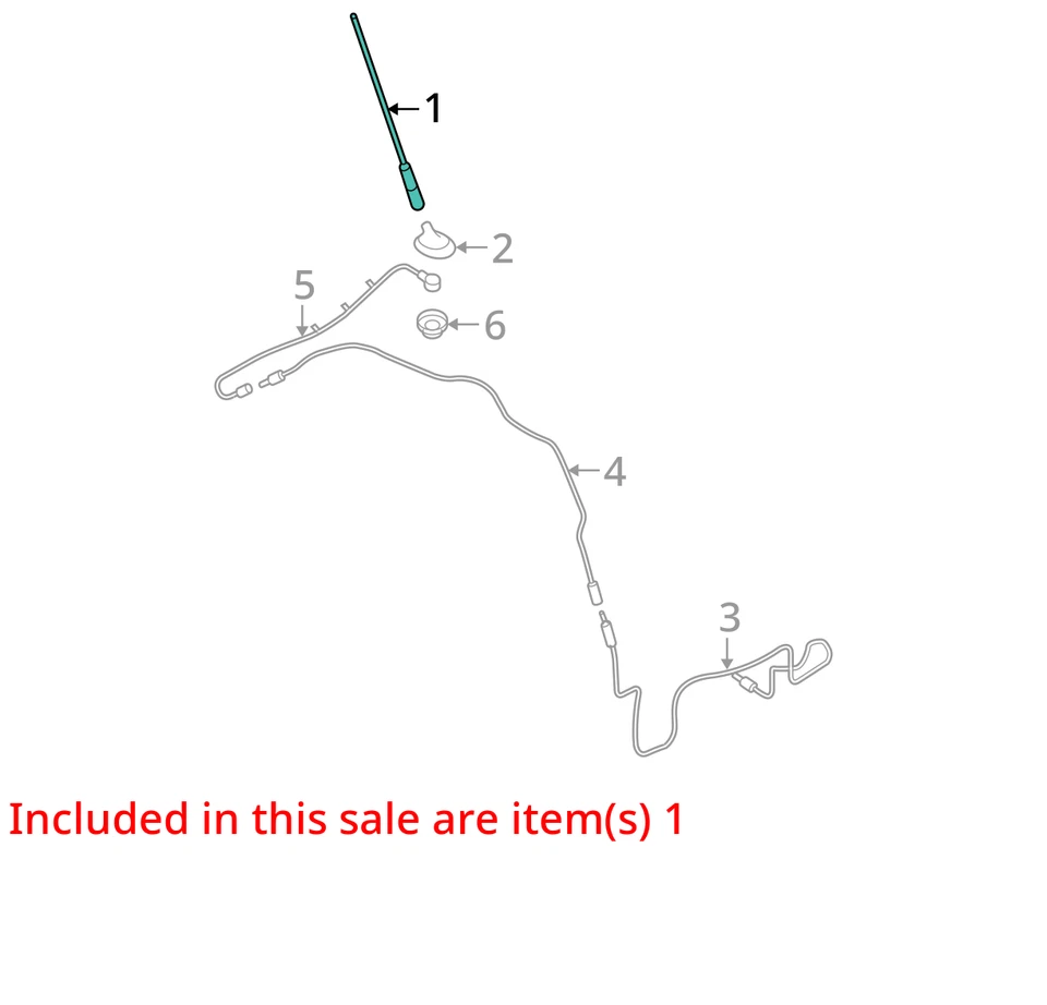 Fits 2007 2008 2009 MAZDA 3 Sedan Roof Radio Antenna OEM - Image 4 of 4