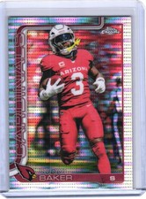 2025 Topps Chrome Budda Baker Pulsar Refractor #8 Arizona Cardinals
