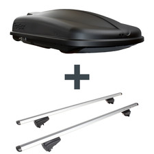 Dachbox Topbox TopBox 420 Duo + Dachträger für Renault Talisman Kombi Typ KP NP