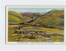 Postcard Aerial View Sun Valley Idaho USA
