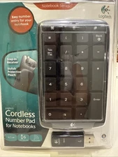 NEW Logitech Cordless Number Pad 920000217 Wireless Key Pad for Notebooks
