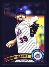 Bobby Parnell New York Mets 2011 Topps Update Black #US120 SN /60