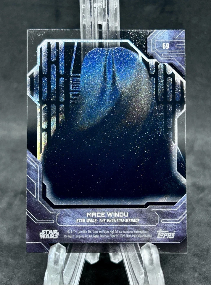 2024 Topps Star Wars High Tek Mace Windu 1/1 Black.  Samuel L. Jackson.   - Image 2 of 2