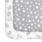 Pack n Play Playard Fitted Sheets Ultra Soft Mini Crib Sheets 2 Pack 39"x27"x5"