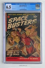 Space Busters #1 Ziff-Davis CGC 6.5 classic sci-fi painted cover