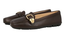 PRADA Leather Driving Loafer Slipper Shoes - 1DD009 Brown NEW - US 7.5 EU 37,5