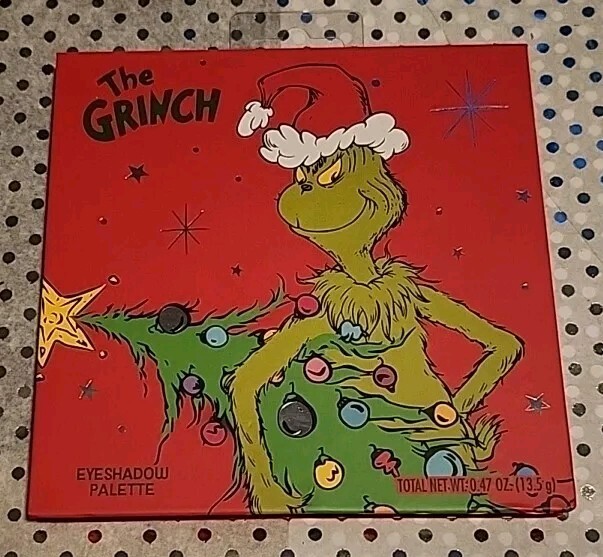 New Dr Seuss - THE GRINCH - 12 Color Eyeshadow Palette With Mirror