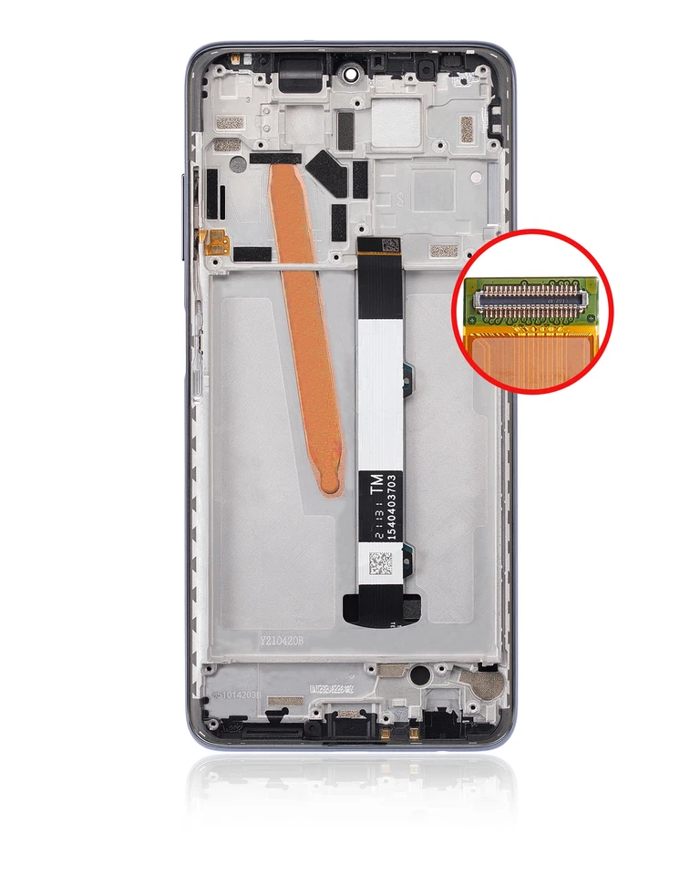 LCD Assembly With Frame Compatible For Xiaomi Redmi Poco X3 X3 Pro Phantom Black - Image 4 of 4