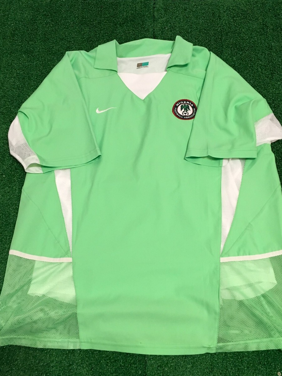 Nigeria 2002 Home Jersey Shirt XL World Cup Player Issue Authentic