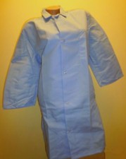 Best Medical Woman Lab Coat 1 pocket Light Blue 35" Length Sz M  L