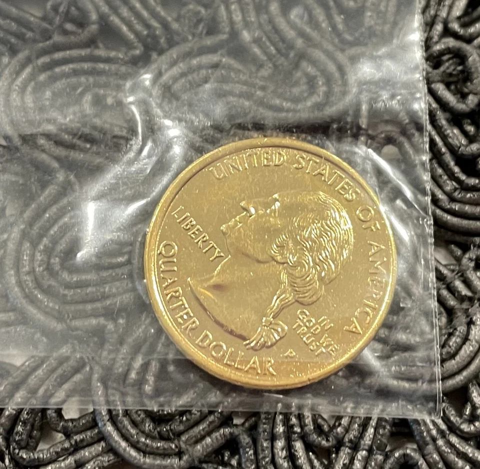 U.S. Mint , 1999 ,  5 Piece , Presidential 24 Kt. Gold  Plated Coin Box Set - Image 3 of 4