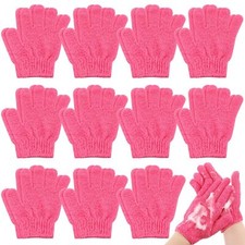 30 Pair Exfoliating Gloves Double Sided Exfoliating Bath Gloves Nylon Colorful S